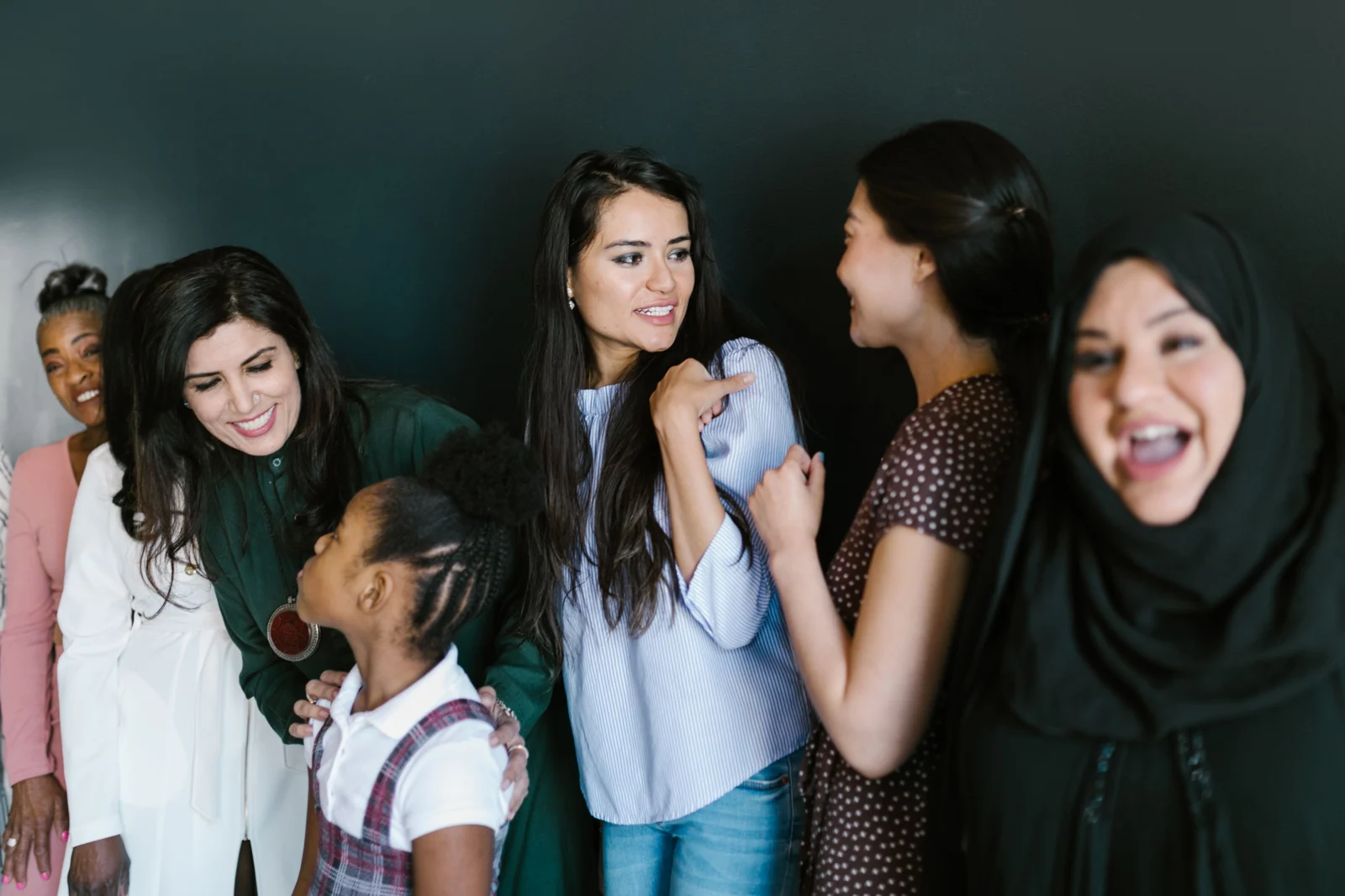 People connecting in conversation at a gathering